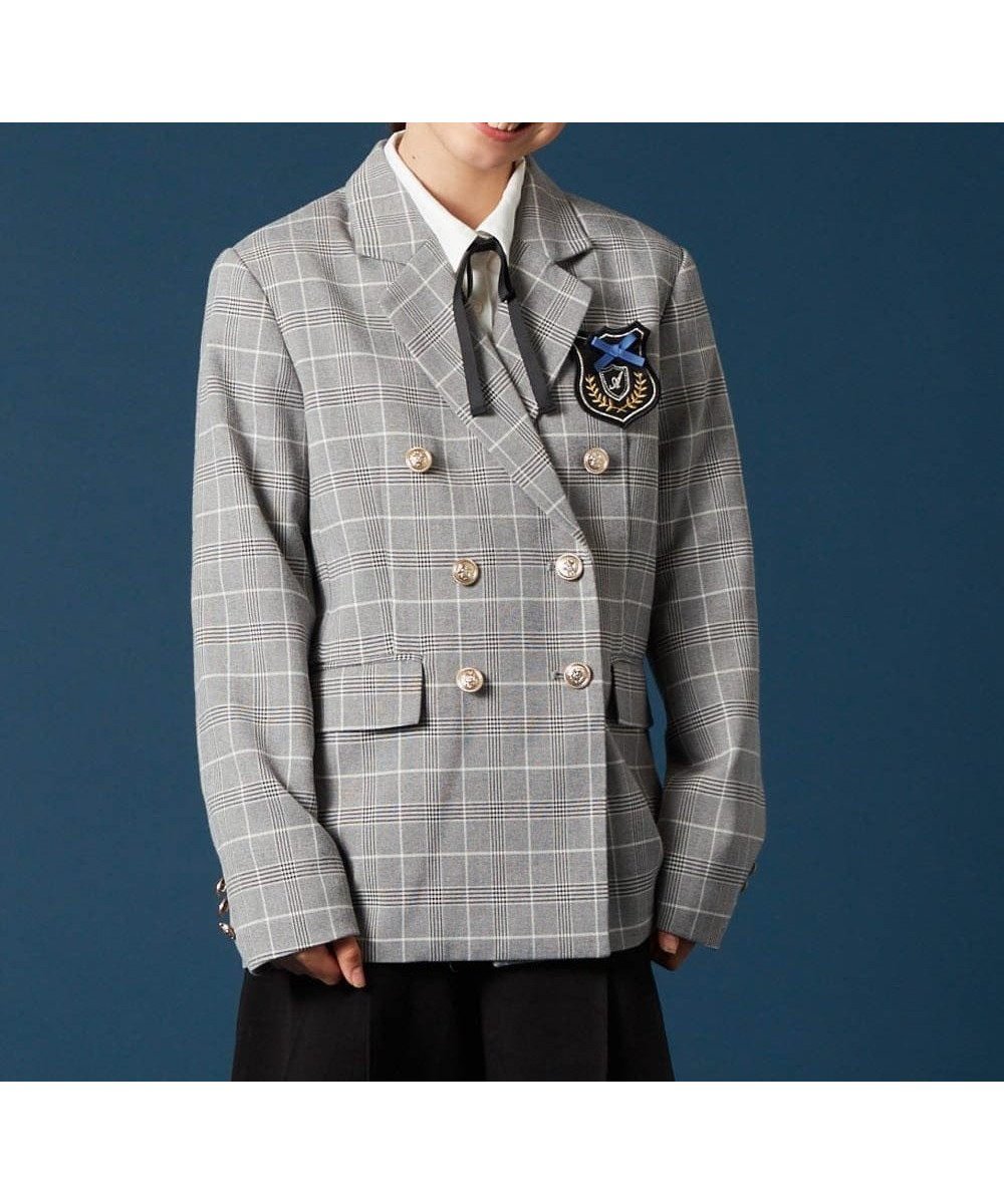 【アー ヴェー ヴェー/a.v.v / KIDS】の140-160 【卒服】エンブレム付きWブレストジャケット 人気、トレンドファッション・服の通販 founy(ファニー) 　ファッション　Fashion　キッズファッション　KIDS　アウター　Coat Outerwear /Kids　キュロット　Culottes　クラシカル　Classical　ジャケット　Jacket　スニーカー　Sneakers　ダウン　Down　ダブル　Double　チェック　Check　デニム　Denim　フォーマル　Formal　マニッシュ　Mannish　モノトーン　Monotone　ワイド　Wide　再入荷　Restock/Back In Stock/Re Arrival　おすすめ　Recommend　エレガント 上品　Elegant　卒業式　Graduation Ceremony　 other-1|ID: prp329100004520004 ipo3291000000031955510