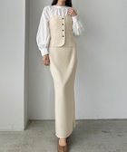 【ジュノア/JUNOAH】のLouere ビスチェ+スリットスカート アイボリー|ID: prp329100004520023 ipo3291000000031955917