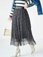 【コカ/COCA】のウェーブチュールスカート 人気、トレンドファッション・服の通販 founy(ファニー) ファッション Fashion レディースファッション WOMEN スカート Skirt thumbnail Charcoal|ID: prp329100004520027 ipo3291000000031956000
