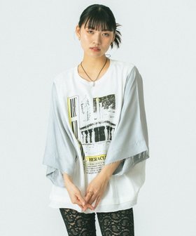 【ローズバッド/ROSE BUD】 OKIRAKU*ROSEBUD/SATIN SLEEVE CUTSAW人気、トレンドファッション・服の通販 founy(ファニー) ファッション Fashion レディースファッション WOMEN トップス・カットソー Tops/Tshirt カットソー Cut And Sew グラフィック Graphic サテン Satin デニム Denim バランス Balance パターン Pattern フォルム Form ボトム Bottom リラックス Relax 再入荷 Restock/Back In Stock/Re Arrival おすすめ Recommend 日本製 Made In Japan |ID:prp329100004520035