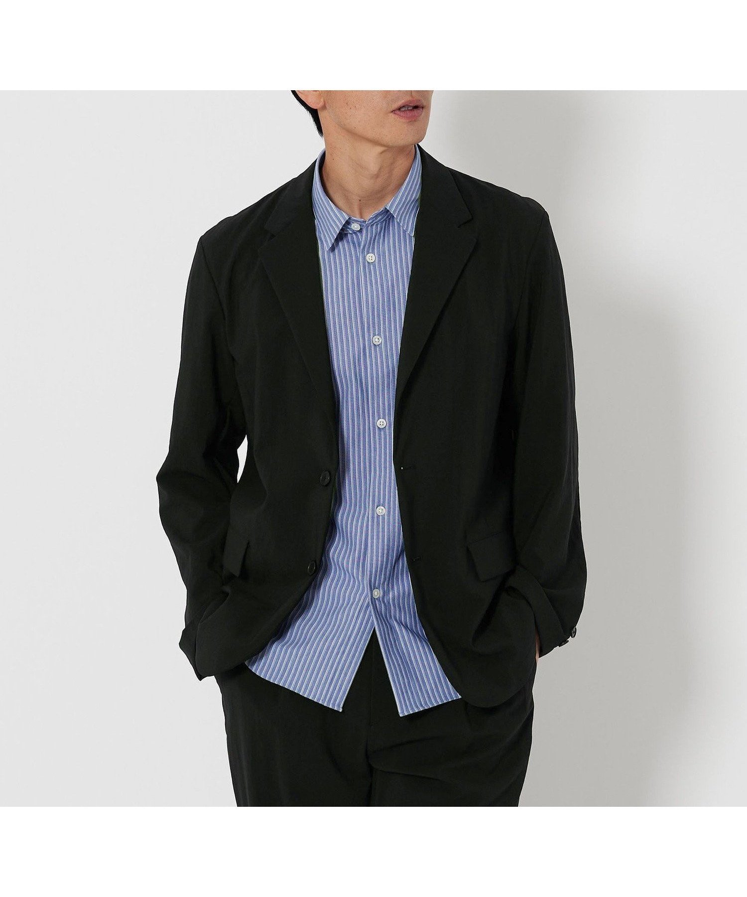 【ビューティ&ユース ユナイテッドアローズ/BEAUTY&YOUTH / UNITED ARROWS / MEN】のTORAY「リランチェ +」コンフォートジャケット -ウォッシャブル セットアップ対応- インテリア・キッズ・メンズ・レディースファッション・服の通販 founy(ファニー) 　ファッション　Fashion　メンズファッション　MEN　セットアップ　Setup/Men　ウォッシャブル　Washable　シンプル　Simple　ジャケット　Jacket　セットアップ　Set Up　ファブリック　Fabric　ベーシック　Basic　ボックス　Box　ポケット　Pocket　リラックス　Relax　おすすめ　Recommend　夏　Summer　エレガント 上品　Elegant　BLACK|ID: prp329100004520058 ipo3291000000031956607
