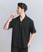 【ビューティ&ユース ユナイテッドアローズ/BEAUTY&YOUTH / UNITED ARROWS / MEN】の【WEB限定 WARDROBE SMART】 Reflax オープンカラー シャツ 人気、トレンドファッション・服の通販 founy(ファニー) ファッション Fashion メンズファッション MEN インナー Inner サンダル Sandals スマート Smart スラックス Slacks ファブリック Fabric 半袖 Short Sleeve リラックス Relax 夏 Summer thumbnail BLACK|ID: prp329100004520091 ipo3291000000031957107