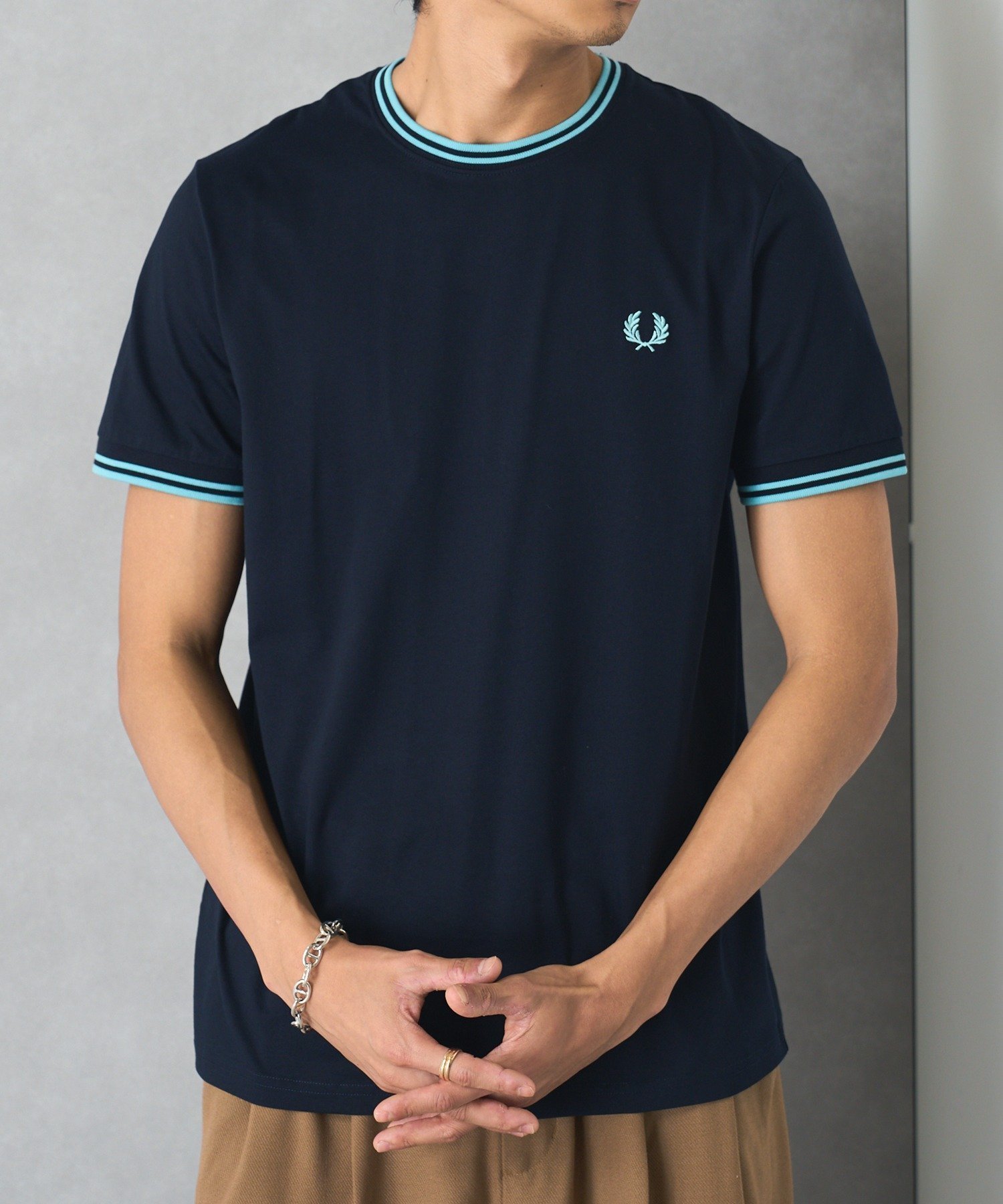 【その他のブランド/Other】のFRED PERRY/TWIN TIPPED T-SHIRT M1588 インテリア・キッズ・メンズ・レディースファッション・服の通販 founy(ファニー) 　ファッション　Fashion　レディースファッション　Fashion for Women　トップス・カットソー　Cut & Sew Tops　シャツ・ブラウス・オフィスカジュアル　Elegant Blouses & Button-Ups　ロングTシャツ・Tシャツ　Longline T-Shirts & Tees　アクセサリー　Fashion Accessories　カーゴパンツ　Cargo Pants, Utility Pants　クラシック　Classic, Timeless Style　軽量　Lightweight, Ultra Light　サンダル　Sandals, Summer Shoes　シルバー　Silver, Metallic Silver　シンプル　Simple, Minimal　スニーカー　Sneakers, Trainers　スラックス　Slacks, Dress Pants　デニム　Denim, Jeans Material　トレンド　Trend, Trending Now　人気　Popular, Best Seller　ハーフ　Half, Half-Length　フィット　Fit, Slim Fit　フォーマル　Formal, Dressy　ボトム　Bottoms, Lower Wear　ポロシャツ　Polo Shirt, Collared Tee　モッズコート　Mods Coat, Military Parka　レギュラー　Regular, Standard Fit　ワンポイント　One Point, Statement Accent　再入荷　Restock / Back in Stock　おすすめ　Recommended / Our Picks　エレガント 上品　Elegant　NVY6|ID: prp329100004520098 ipo3291000000032655449