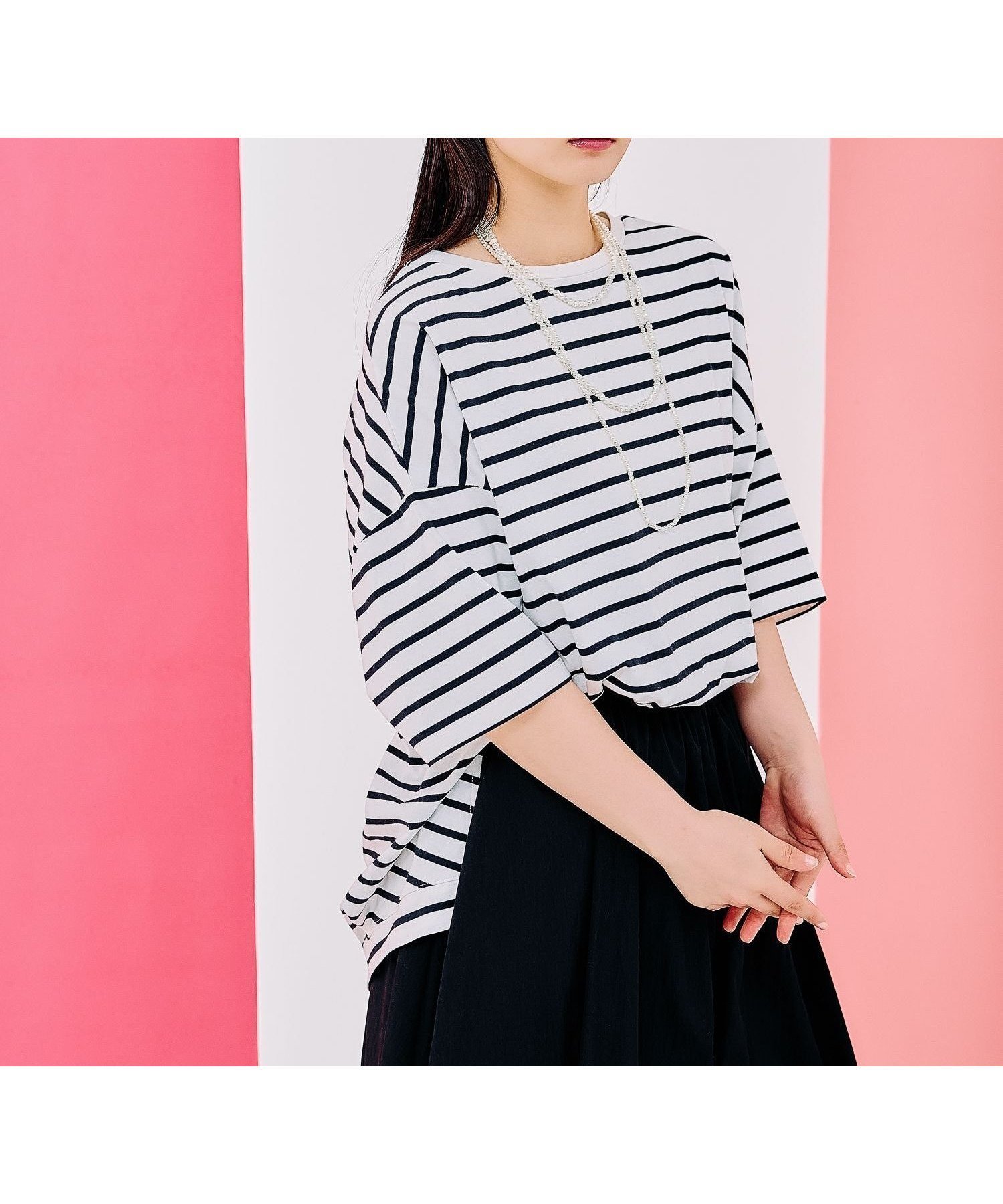【レプシィム ローリーズファーム/LEPSIM LOWRYS FARM】のバックタックチュニック 人気、トレンドファッション・服の通販 founy(ファニー) 　ファッション　Fashion　レディースファッション　Ladies' Fashion Online　トップス・カットソー　Tops/Tshirt　おすすめ　Recommend　チュニック　Tunic　トレンド　Trend　フレア　Flare　プリーツ　Pleats　ラウンド　Round　 other-1|ID: prp329100004520118 ipo3291000000032517051