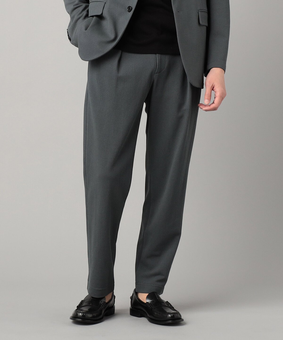 【コムサ メン/COMME CA / MEN】の【セットアップ対応】泉州編み和紙カノコ インタックパンツ インテリア・キッズ・メンズ・レディースファッション・服の通販 founy(ファニー) 　ファッション　Fashion　メンズファッション　MEN　ボトムス　Bottoms/Men　ウォッシャブル　Washable　吸水　Water Absorption　ジャケット　Jacket　スピンドル　Spindle　セットアップ　Set Up　チャコールグレー|ID: prp329100004520136 ipo3291000000031957876