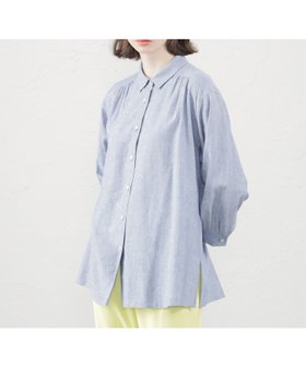 【マッキントッシュ フィロソフィー/MACKINTOSH PHILOSOPHY】 レギュラーカラーリネンミックスシャツ人気、トレンドファッション・服の通販 founy(ファニー) ファッション Fashion レディースファッション WOMEN トップス・カットソー Tops/Tshirt シャツ/ブラウス Shirts/Blouses おすすめ Recommend ギャザー Gather チュニック Tunic レギュラー Regular 夏 Summer 春 Spring |ID:prp329100004520191