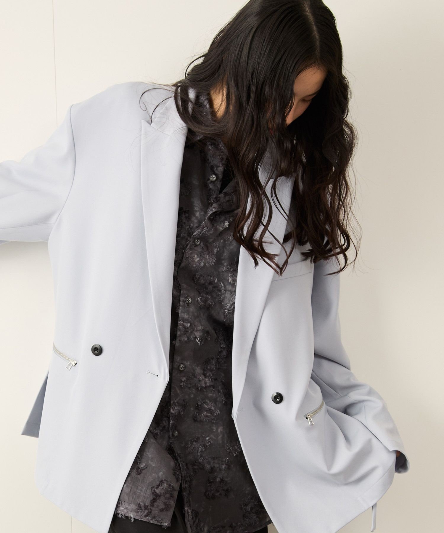 【ジュンレッド/JUNRed / MEN】の【セットアップ対応】リファインドクロスダブルジャケット インテリア・キッズ・メンズ・レディースファッション・服の通販 founy(ファニー) 　ファッション　Fashion　メンズファッション　MEN　セットアップ　Setup/Men　ジャケット　Jacket　セットアップ　Set Up　ダブル　Double　トレンド　Trend　ドレープ　Drape　フロント　Front　ポケット　Pocket　ラップ　Wrap　ワイド　Wide　ブルー系(45)|ID: prp329100004520265 ipo3291000000031959747