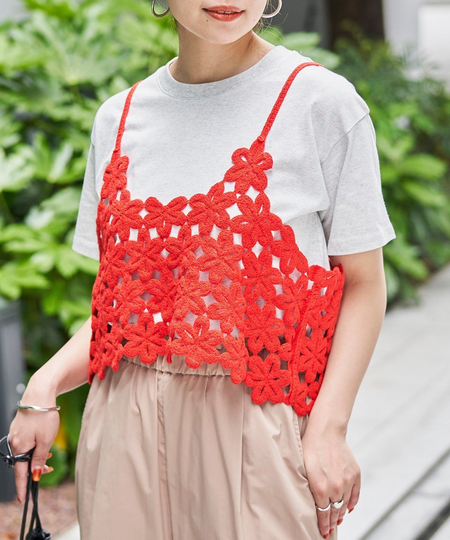 【コーエン/COEN】の【セットアイテム】 クロシェキャミセットT 人気、トレンドファッション・服の通販 founy(ファニー) 　ファッション　Fashion　レディースファッション　Ladies' Fashion Online　トップス・カットソー　Tops/Tshirt　キャミソール / ノースリーブ　No Sleeves　おすすめ　Recommend　キャミ　Cami　キャミソール　Camisole　クロシェ　Crochet　シンプル　Simple　デニム　Denim　トレンド　Trend　フェミニン　Feminine　フラワー　Flower　ベーシック　Basic　モチーフ　Motif　定番　Standard　 other-1|ID: prp329100004520305 ipo3291000000032672151