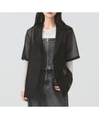 【ビームス ウイメン/BEAMS】の【シアー/半袖/きれいめ】オーガンジー ハーフスリーブ ジャケット 25SS 人気、トレンドファッション・服の通販 founy(ファニー) ファッション Fashion レディースファッション WOMEN アウター Coat Outerwear ジャケット Jackets 2025年 2025 2025春夏・S/S Ss,Spring/Summer,2025 オーガンジー Organdy シアー Sheer ジャケット Jacket スリーブ Sleeve ハーフ Half 半袖 Short Sleeve thumbnail BLACK|ID: prp329100004520444 ipo3291000000031963340