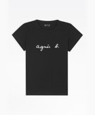 【アニエスベー ファム/agnes b. FEMME】のロゴプリント コットン 半袖Tシャツ Brando ブラック|ID: prp329100004520523 ipo3291000000031964954