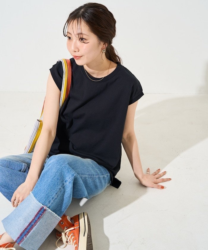 【フリークスストア/FREAK'S STORE】のノースリーブ Tシャツ【限定展開】 25SS インテリア・キッズ・メンズ・レディースファッション・服の通販 founy(ファニー) 　ファッション　Fashion　レディースファッション　WOMEN　トップス・カットソー　Tops/Tshirt　キャミソール / ノースリーブ　No Sleeves　シャツ/ブラウス　Shirts/Blouses　ロング / Tシャツ　T-Shirts　2025年　2025　2025春夏・S/S　Ss,Spring/Summer,2025　コンパクト　Compact　ショルダー　Shoulder　スリット　Slit　ドロップ　Drop　ノースリーブ　No Sleeve　ベーシック　Basic　ボーダー　Border　人気　Popularity　夏　Summer　定番　Standard　S/S・春夏　Ss・Spring/Summer　ブラック|ID: prp329100004520586 ipo3291000000032268711