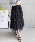 【クリア/clear】のチュールフリルロングスカート 人気、トレンドファッション・服の通販 founy(ファニー) ファッション Fashion レディースファッション WOMEN スカート Skirt ロングスカート Long Skirt カーディガン Cardigan スウェット Sweat チュール Tulle リボン Ribbon ロング Long thumbnail BK|ID: prp329100004520607 ipo3291000000032123699