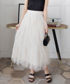 【クリア/clear】のチュールフリルロングスカート 人気、トレンドファッション・服の通販 founy(ファニー) ファッション Fashion レディースファッション WOMEN スカート Skirt ロングスカート Long Skirt カーディガン Cardigan スウェット Sweat チュール Tulle リボン Ribbon ロング Long thumbnail IV|ID: prp329100004520607 ipo3291000000032123701