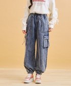 【ピンク ラテ/PINK-latte / KIDS】のデニムカーゴパンツ 人気、トレンドファッション・服の通販 founy(ファニー) ファッション Fashion キッズファッション KIDS ボトムス Bottoms/Kids おすすめ Recommend カーゴパンツ Cargo Pants ガーリー Girly スニーカー Sneakers チェック Check デニム Denim ポケット Pocket 再入荷 Restock/Back In Stock/Re Arrival 定番 Standard thumbnail ブルー|ID: prp329100004520782 ipo3291000000031969626