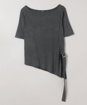 【ジーナシス/JEANASiS】のアシメスリットリブTEE SS 人気、トレンドファッション・服の通販 founy(ファニー) ファッション Fashion レディースファッション WOMEN おすすめ Recommend アシンメトリー Asymmetry シンプル Simple デニム Denim フェミニン Feminine ボトム Bottom ワイド Wide |ID:prp329100004520896