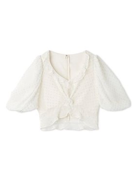 【スナイデル/SNIDEL】 ジャガードパフスリクロップドブラウス人気、トレンドファッション・服の通販 founy(ファニー) ファッション Fashion レディースファッション WOMEN トップス・カットソー Tops/Tshirt シャツ/ブラウス Shirts/Blouses ウェーブ Wave クロップド Cropped スリーブ Sleeve セットアップ Set Up チュール Tulle ツイスト Twist デコルテ Decolletage デニム Denim トレンド Trend 人気 Popularity フリル Frills フロント Front ボトム Bottom ロマンティック Romantic おすすめ Recommend エレガント 上品 Elegant |ID:prp329100004520986