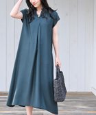 【アールピーエス/rps】のレーヨンノーカラースキッパーワンピース 人気、トレンドファッション・服の通販 founy(ファニー) ファッション Fashion レディースファッション Fashion for Women ワンピース Dresses スキッパー Skipper, Open Collar スリーブ Sleeve, Long Sleeve / Short Sleeve フォルム Silhouette, Form フレンチ French, French Style 再入荷 Restock / Back in Stock thumbnail ダークグリーン|ID: prp329100004521210 ipo3291000000033503966