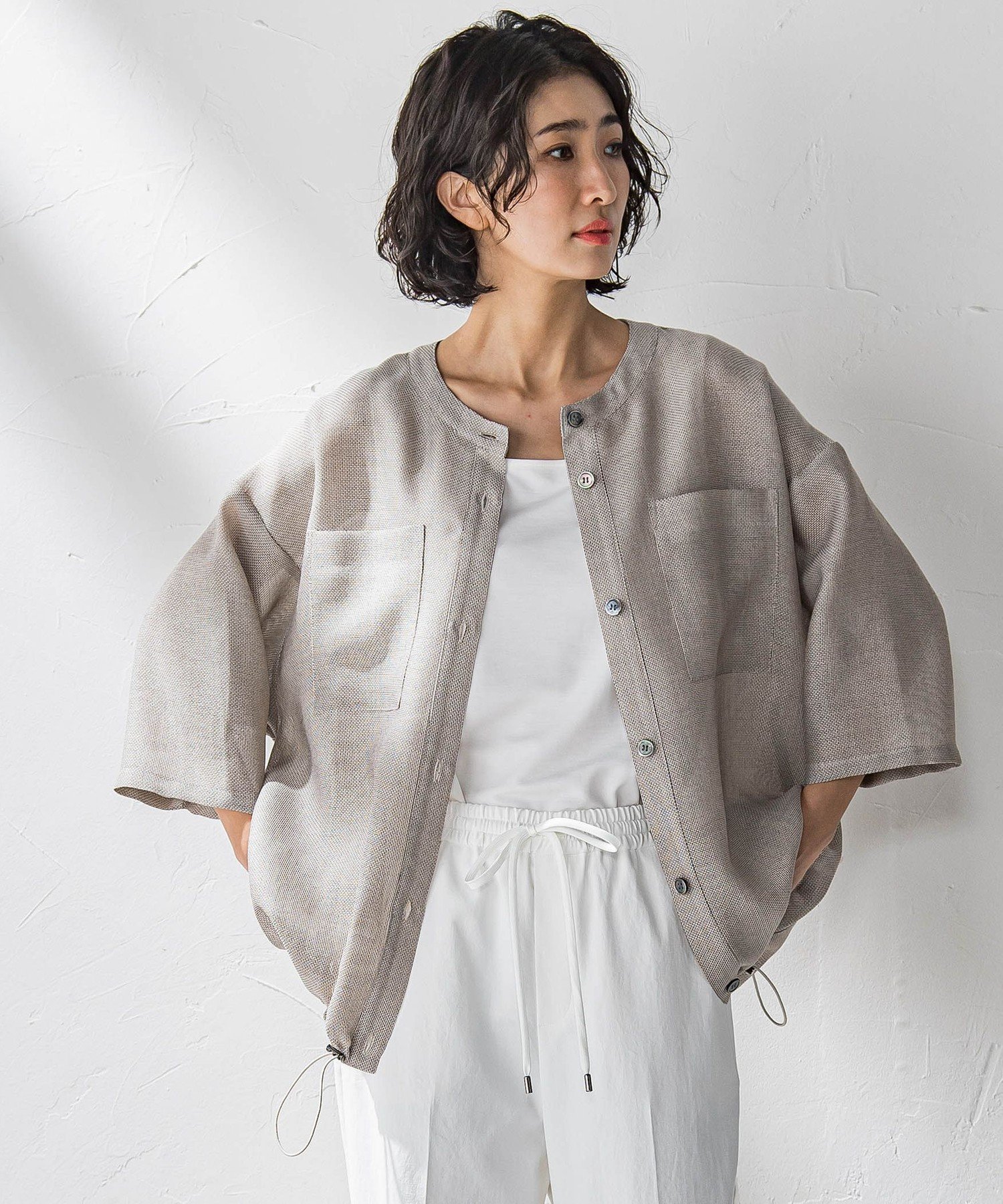 【ラ エフ/Laf…】のシャンブレーメッシュブルゾン≪手洗い可能≫ 人気、トレンドファッション・服の通販 founy(ファニー) 　ファッション　Fashion　レディースファッション　WOMEN　アウター　Coat Outerwear　ブルゾン　Blouson/Jackets　フォルム　Form　ポケット　Pocket　メッシュ　Mesh　ワーク　Work　羽織　Haori　 other-1|ID: prp329100004521285 ipo3291000000031976450