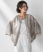 【ラ エフ/Laf…】のシャンブレーメッシュブルゾン≪手洗い可能≫ ベージュ|ID: prp329100004521285 ipo3291000000031976455