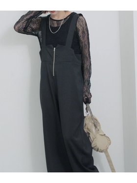【サマンサモスモス/Samansa Mos2】のフロントジップサロペット 人気、トレンドファッション・服の通販 founy(ファニー) ファッション Fashion レディースファッション WOMEN ワンピース Dress サロペット Salopette おすすめ Recommend サロペット Overalls センター Center パーカー Hoodie マニッシュ Mannish |ID:prp329100004521401