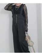 【サマンサモスモス/Samansa Mos2】のフロントジップサロペット 人気、トレンドファッション・服の通販 founy(ファニー) ファッション Fashion レディースファッション WOMEN ワンピース Dress サロペット Salopette おすすめ Recommend サロペット Overalls センター Center パーカー Hoodie マニッシュ Mannish thumbnail ブラック|ID: prp329100004521401 ipo3291000000031977803