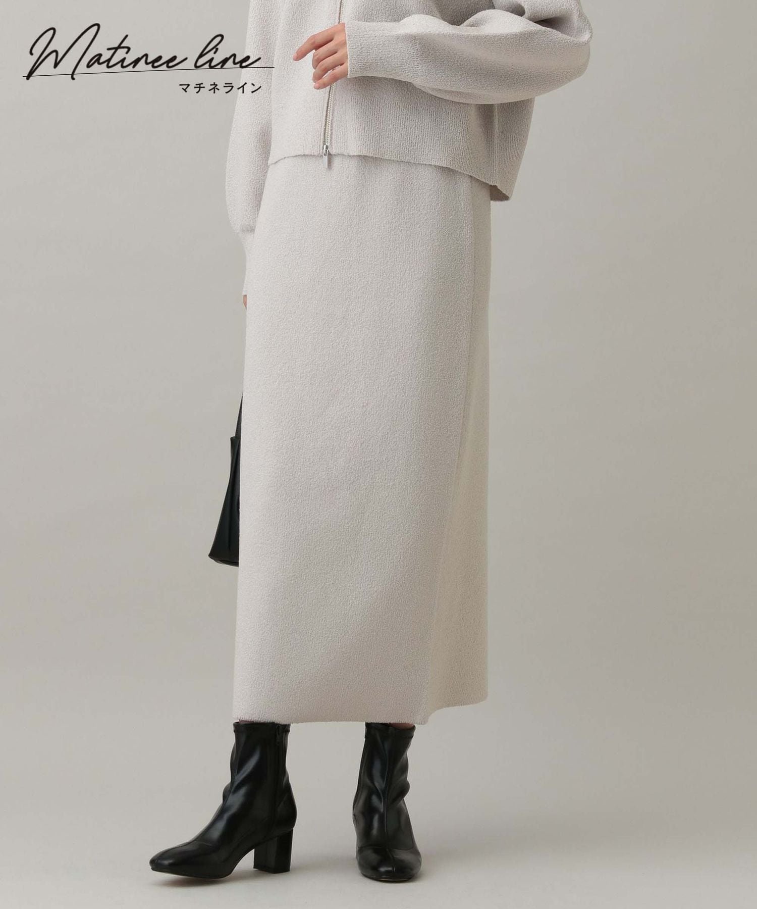 【グローバルワーク/GLOBAL WORK】のMATINEE LINE/ブークレニットスカート/288739 人気、トレンドファッション・服の通販 founy(ファニー) 　ファッション　Fashion　レディースファッション　WOMEN　スカート　Skirt　カーディガン　Cardigan　シャイニー　Shiny　スウェット　Sweat　セットアップ　Set Up　エレガント 上品　Elegant　 other-1|ID: prp329100004521526 ipo3291000000031979206