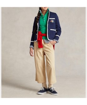 【ラルフローレン/RALPH LAUREN / KIDS】の(ガールズ 7才~16才)ワイドレッグ コットン ツイル パンツ 人気、トレンドファッション・服の通販 founy(ファニー) ファッション Fashion キッズファッション KIDS ボトムス Bottoms/Kids インド India ツイル Twill ドローストリング Drawstring フロント Front ポケット Pocket |ID:prp329100004521539