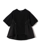 【シップス フォー ウィメン/SHIPS】のSHIPS Colors 洗濯機可能 ミニ裏毛 ドッキング トップス ブラック|ID: prp329100004521610 ipo3291000000031979877