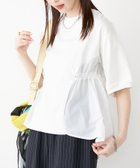 【シップス フォー ウィメン/SHIPS】のSHIPS Colors 洗濯機可能 ミニ裏毛 ドッキング トップス オフホワイト|ID: prp329100004521610 ipo3291000000032751515