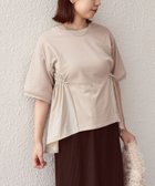 【シップス フォー ウィメン/SHIPS】のSHIPS Colors 洗濯機可能 ミニ裏毛 ドッキング トップス ベージュ|ID: prp329100004521610 ipo3291000000033856986