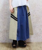【アクシーズファム/axes femme】のデニム切替スカート 人気、トレンドファッション・服の通販 founy(ファニー) ファッション Fashion レディースファッション WOMEN スカート Skirt コンパクト Compact スウェット Sweat デニム Denim バランス Balance フロント Front リラックス Relax 切替 Switching thumbnail ベージュ|ID: prp329100004521612 ipo3291000000032290876