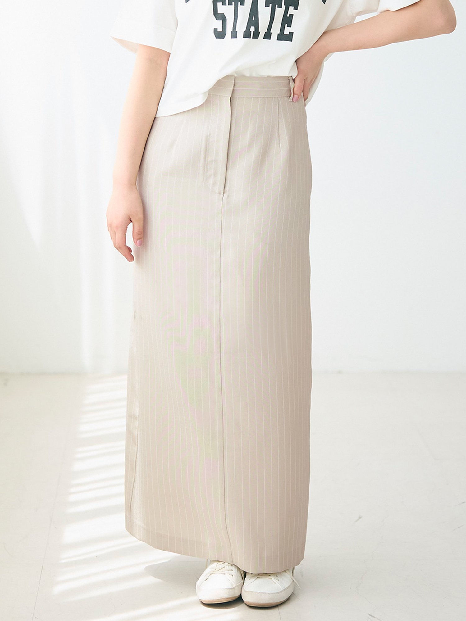 【コカ/COCA】のストライプIラインスカート 人気、トレンドファッション・服の通販 founy(ファニー) 　ファッション　Fashion　レディースファッション　Ladies' Fashion Online　スカート　Skirt　ストライプ　Stripe　ポケット　Pocket　 other-1|ID: prp329100004521613 ipo3291000000032656431