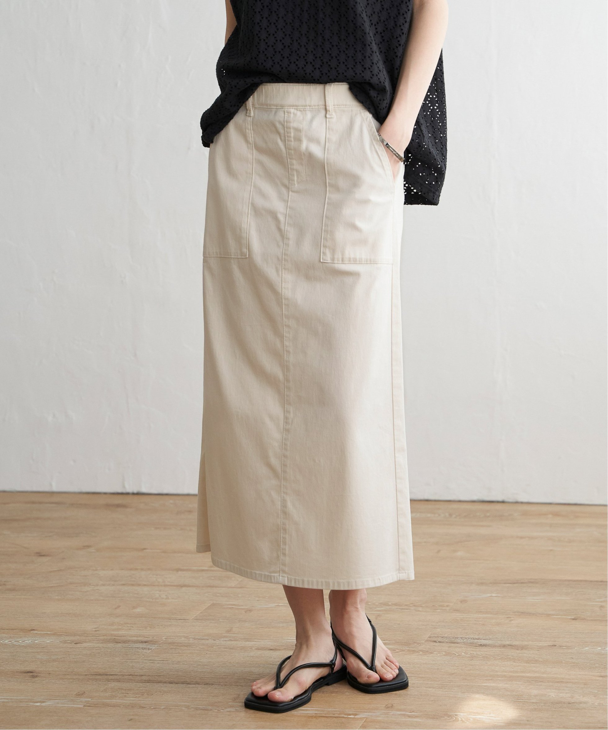 【エルビーシー/LBC】のさらひやプラスIラインスカート 人気、トレンドファッション・服の通販 founy(ファニー) 　ファッション　Fashion　レディースファッション　WOMEN　スカート　Skirt　シンプル　Simple　ストレッチ　Stretch　吸水　Water Absorption　抗菌　Antibacterial　 other-1|ID: prp329100004521676 ipo3291000000032312091