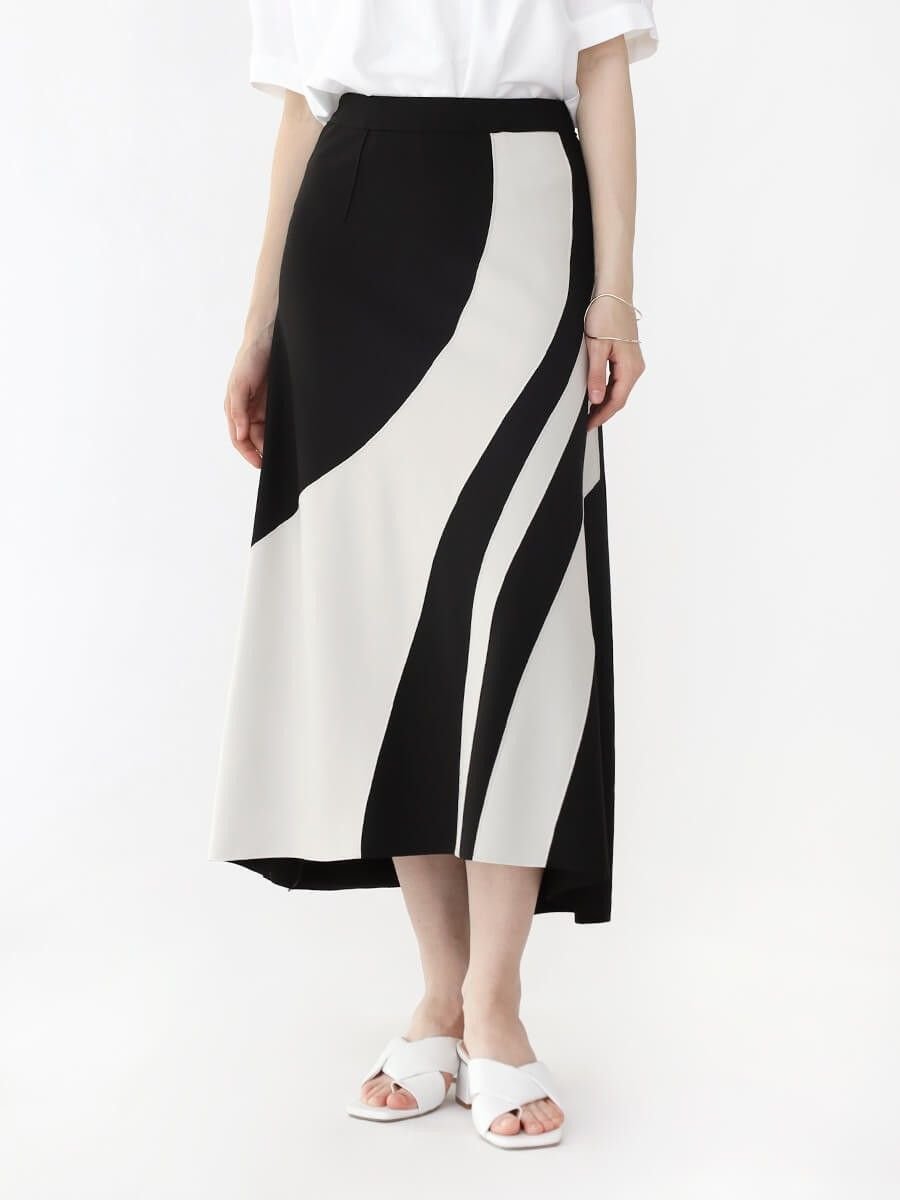 【ラシュッド/LASUD】のパネルデザインヘムラインスカート 人気、トレンドファッション・服の通販 founy(ファニー) 　ファッション　Fashion　レディースファッション　WOMEN　スカート　Skirt　シンプル　Simple　セットアップ　Set Up　パッチワーク　Patchwork　エレガント 上品　Elegant　 other-1|ID: prp329100004521689 ipo3291000000031980509