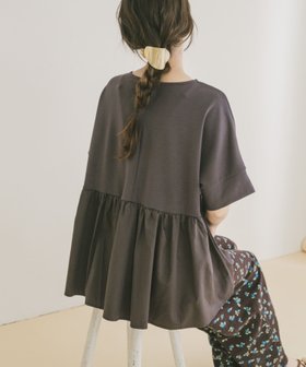 【アイテムズアーバンリサーチ/ITEMS URBAN RESEARCH】のポンチドッキング半袖トップス 人気、トレンドファッション・服の通販 founy(ファニー) ファッション Fashion レディースファッション Fashion for Women トップス・カットソー Cut & Sew Tops 2025年 2025 2025春夏・S/S Spring/Summer 2025 SS25 ギャザー Gathered, Ruffled ストレート Straight, Straight Cut ドッキング Docking, Mixed Material ワイド Wide, Wide Fit 半袖 Short Sleeve, Half Sleeve 夏 Summer S/S・春夏 SS, Spring/Summer, Warm Season |ID:prp329100004521746