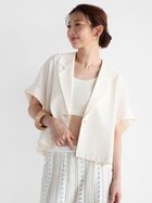【ヴァン/Vin】のリネンライクハーフスリーブジャケット 人気、トレンドファッション・服の通販 founy(ファニー) ファッション Fashion レディースファッション WOMEN アウター Coat Outerwear ジャケット Jackets おすすめ Recommend インナー Inner セットアップ Set Up thumbnail アイボリー|ID: prp329100004522092 ipo3291000000031985541