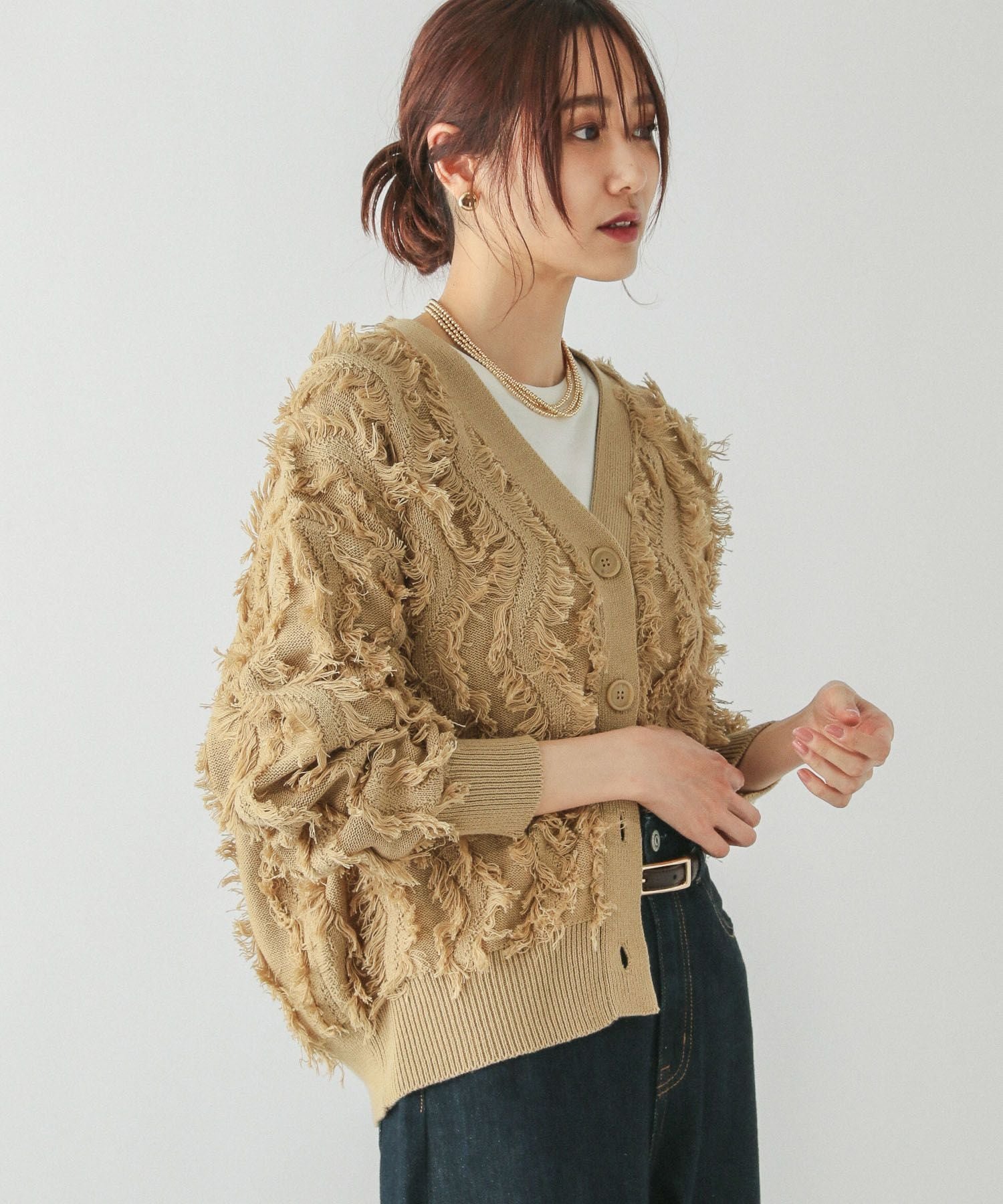 【グローバルワーク/GLOBAL WORK】のジャガードフリンジカーディガン/283796 人気、トレンドファッション・服の通販 founy(ファニー) 　ファッション　Fashion　レディースファッション　WOMEN　トップス・カットソー　Tops/Tshirt　カーディガン　Cardigans　カーディガン　Cardigan　シンプル　Simple　 other-1|ID: prp329100004522143 ipo3291000000031986300