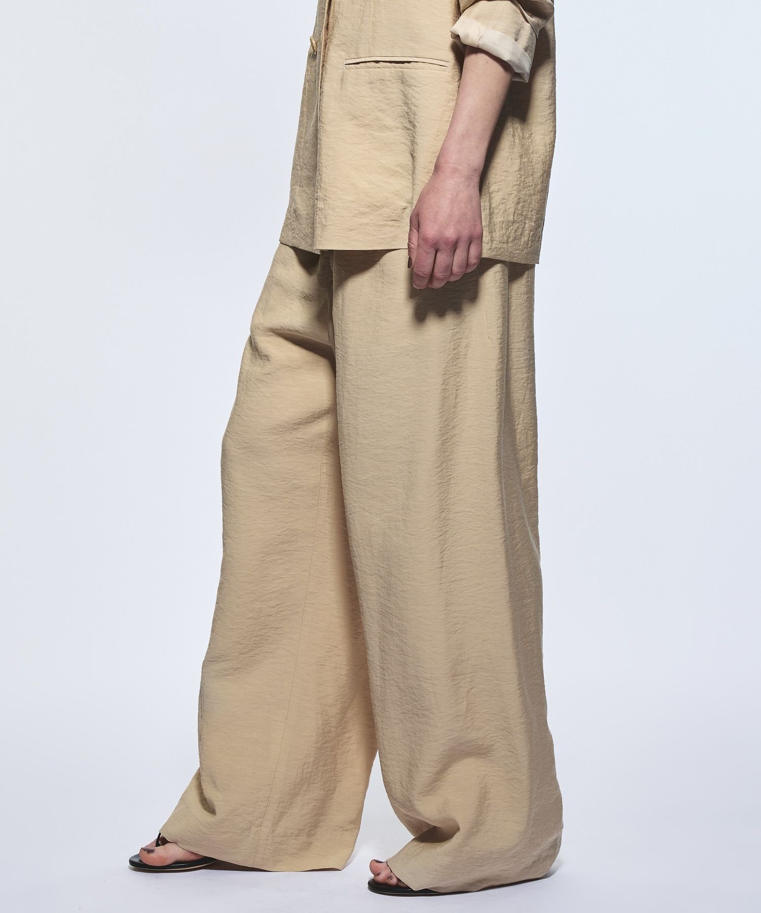 【ブリル/BRILL】のVNライトイージーパンツ インテリア・キッズ・メンズ・レディースファッション・服の通販 founy(ファニー) 　ファッション　Fashion　レディースファッション　WOMEN　パンツ　Pants　ストレート　Straight　フロント　Front　リネン　Linen　ベージュ|ID: prp329100004522148 ipo3291000000031986346