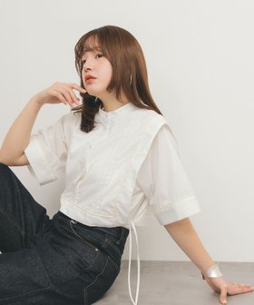 【ケービーエフ/KBF / URBAN RESEARCH】のパイピングレイヤードシャツ 人気、トレンドファッション・服の通販 founy(ファニー) ファッション Fashion レディースファッション WOMEN トップス・カットソー Tops/Tshirt シャツ/ブラウス Shirts/Blouses 2025年 2025 2025春夏・S/S Ss,Spring/Summer,2025 サテン Satin スラックス Slacks デニム Denim 夏 Summer S/S・春夏 Ss・Spring/Summer |ID:prp329100004522154