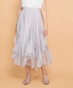 【クイーンズ コート/QUEENS COURT】のシルキーオーガンジースカート≪手洗い可能≫ 人気、トレンドファッション・服の通販 founy(ファニー) ファッション Fashion レディースファッション WOMEN スカート Skirt おすすめ Recommend オーガンジー Organdy バランス Balance ポケット Pocket マーメイド Mermaid |ID:prp329100004522393