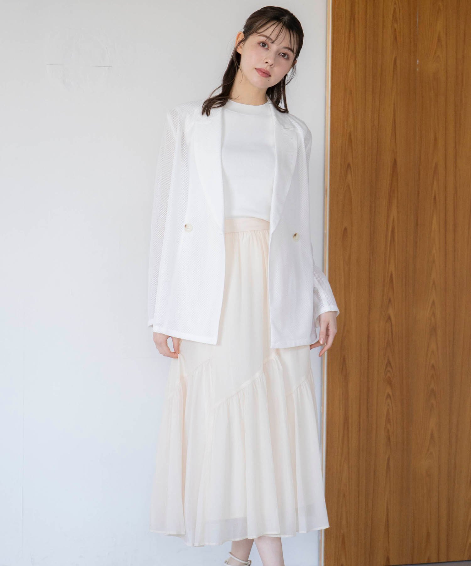 【ノエラ/Noela】のギャザー切り替えスカート インテリア・キッズ・メンズ・レディースファッション・服の通販 founy(ファニー) 　ファッション　Fashion　レディースファッション　WOMEN　スカート　Skirt　アシンメトリー　Asymmetry　ギャザー　Gather　シンプル　Simple　ポケット　Pocket　切替　Switching　ベージュ|ID: prp329100004522409 ipo3291000000031989533