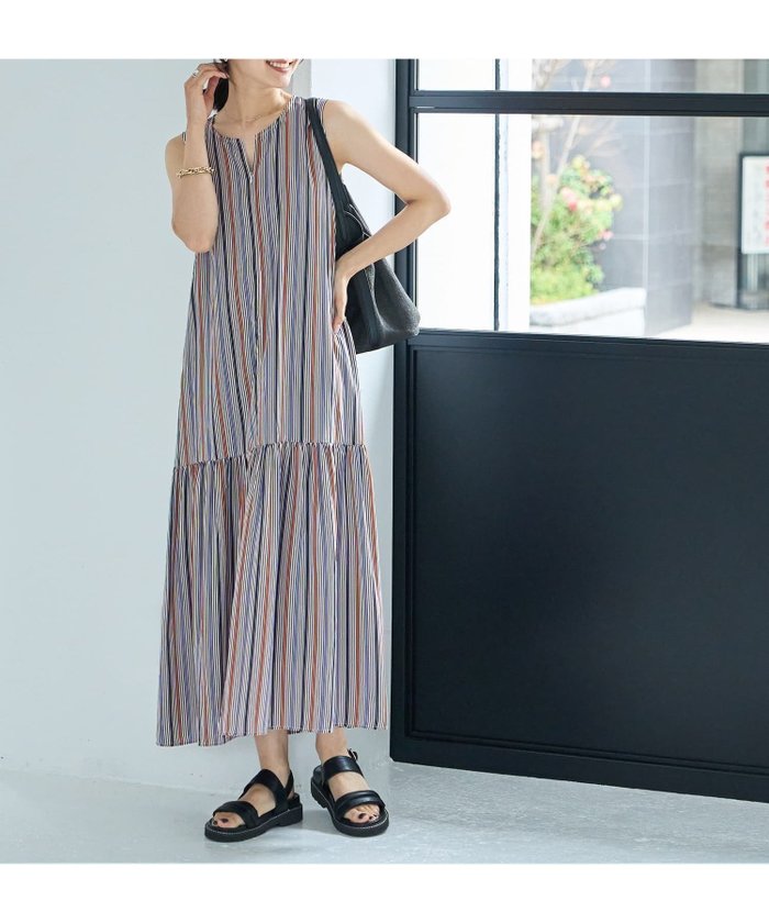 【スタイルデリ/STYLE DELI】の【LUXE】マルチストライプ柄ファスナーワンピース インテリア・キッズ・メンズ・レディースファッション・服の通販 founy(ファニー) https://founy.com/ ファッション Fashion レディースファッション WOMEN ワンピース Dress インナー Inner オレンジ Orange 春 Spring カーディガン Cardigan キャップ Cap ギャザー Gather 切替 Switching サンダル Sandals ジャケット Jacket ジョーゼット Georgette ストライプ Stripe スニーカー Sneakers スリット Slit ノースリーブ No Sleeve パターン Pattern フォルム Form フラット Flat フロント Front ペチコート Petticoat ボトム Bottom ポケット Pocket ロング Long S/S・春夏 Ss・Spring/Summer 夏 Summer |ID: prp329100004522424 ipo3291000000031989621