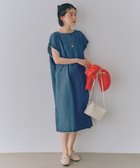 【スタディオ クリップ/studio CLIP】のダブルフロントデニムリボンワンピース《CLIP denim》 インディゴ87|ID: prp329100004522438 ipo3291000000031989713