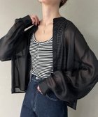 【ジュノア/JUNOAH】のスタンドカラーシアーショートシャツ ブラック|ID: prp329100004522454 ipo3291000000031989878