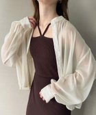 【ジュノア/JUNOAH】のスタンドカラーシアーショートシャツ クリーム|ID: prp329100004522454 ipo3291000000031989886