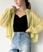 【ジュノア/JUNOAH】のスタンドカラーシアーショートシャツ ピスタチオ|ID: prp329100004522454 ipo3291000000031989893