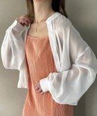 【ジュノア/JUNOAH】のスタンドカラーシアーショートシャツ ホワイト|ID: prp329100004522454 ipo3291000000031989894