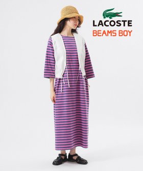 【ビームス ウイメン/BEAMS】の【7/25再値下げ】【別注】LACOSTE / ボーダー ハーフスリーブ ドレス ワンピース 25SS 旅行 スポーツミックス リラックスワンピース 人気、トレンドファッション・服の通販 founy(ファニー) ファッション Fashion レディースファッション Fashion for Women ワンピース Dresses フォーマル・パーティードレス・結婚式用ドレス Elegant & Casual Dresses スポーツウェア Functional & Stylish Sportswear スポーツ ワンピース Athletic Dress / Tennis Dress アクセサリー Fashion Accessories インナー Innerwear 春 Spring キャミソール Camisole, Spaghetti Strap Top サンダル Sandals, Summer Shoes スニーカー Sneakers, Trainers スポーツ Sports, Activewear スリーブ Sleeve, Long Sleeve / Short Sleeve タンク Tank Top, Sleeveless Top デコルテ Décolleté, Neckline ドレス Dress, One-Piece ハーフ Half, Half-Length ボーダー Border, Stripe 別注 Limited Edition, Custom Order ミックス Mix, Mixed Style リラックス Relax, Relaxed Fit S/S・春夏 SS, Spring/Summer, Warm Season おすすめ Recommended / Our Picks お家時間・ステイホーム Stay Home / At Home 夏 Summer 旅行 Travel エレガント 上品 Elegant 2025年 2025 2025春夏・S/S Spring/Summer 2025 SS25 |ID:prp329100004522459