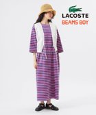 【ビームス ウイメン/BEAMS】の【7/25再値下げ】【別注】LACOSTE / ボーダー ハーフスリーブ ドレス ワンピース 25SS 旅行 スポーツミックス リラックスワンピース FUCHSIA|ID: prp329100004522459 ipo3291000000033565880