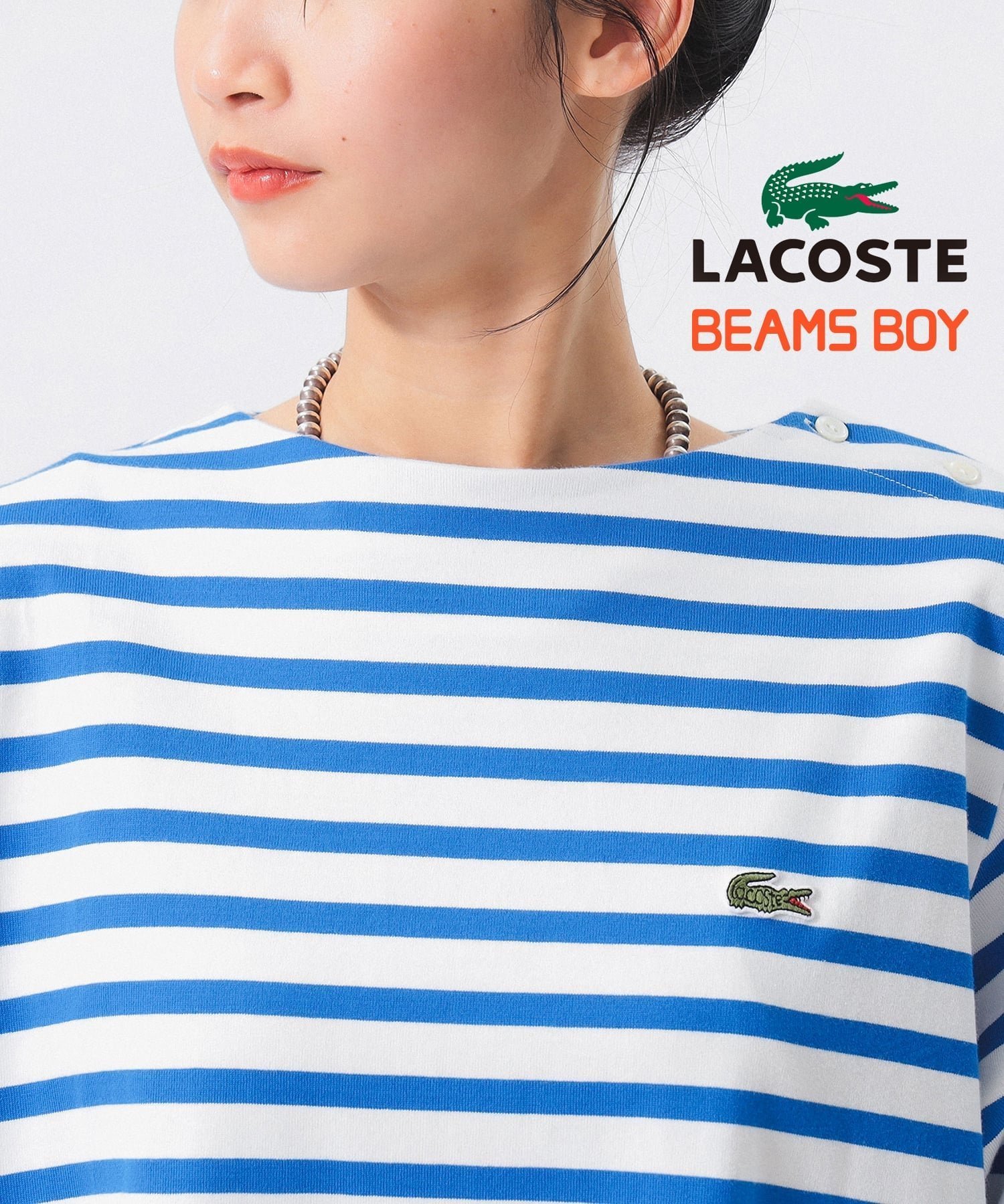 【ビームス ウイメン/BEAMS】の【7/25再値下げ】【別注】LACOSTE / ボーダー ハーフスリーブ ドレス ワンピース 25SS 旅行 スポーツミックス リラックスワンピース インテリア・キッズ・メンズ・レディースファッション・服の通販 founy(ファニー) 　ファッション　Fashion　レディースファッション　Fashion for Women　ワンピース　Dresses　フォーマル・パーティードレス・結婚式用ドレス　Elegant & Casual Dresses　スポーツウェア　Functional & Stylish Sportswear　スポーツ ワンピース　Athletic Dress / Tennis Dress　アクセサリー　Fashion Accessories　インナー　Innerwear　春　Spring　キャミソール　Camisole, Spaghetti Strap Top　サンダル　Sandals, Summer Shoes　スニーカー　Sneakers, Trainers　スポーツ　Sports, Activewear　スリーブ　Sleeve, Long Sleeve / Short Sleeve　タンク　Tank Top, Sleeveless Top　デコルテ　Décolleté, Neckline　ドレス　Dress, One-Piece　ハーフ　Half, Half-Length　ボーダー　Border, Stripe　別注　Limited Edition, Custom Order　ミックス　Mix, Mixed Style　リラックス　Relax, Relaxed Fit　S/S・春夏　SS, Spring/Summer, Warm Season　おすすめ　Recommended / Our Picks　お家時間・ステイホーム　Stay Home / At Home　夏　Summer　旅行　Travel　エレガント 上品　Elegant　2025年　2025　2025春夏・S/S　Spring/Summer 2025 SS25　BLUE|ID: prp329100004522459 ipo3291000000033565884